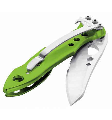 Leatherman Skeletool KBX vert moitie ouvert