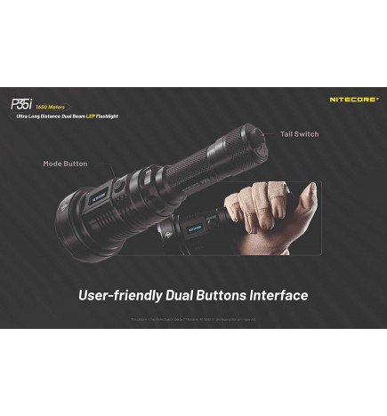 Lampe tactique longue portée Nitecore P35i descriptifs