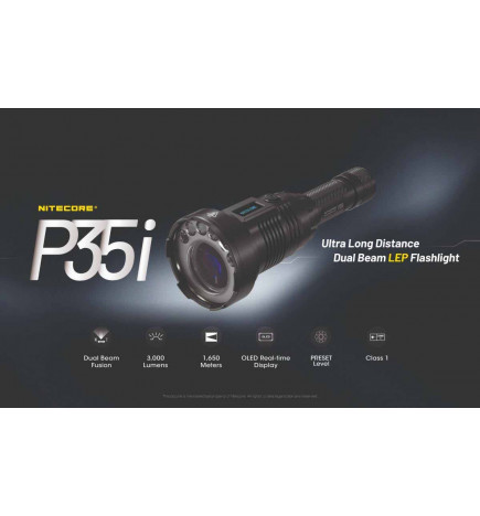 Lampe tactique longue portée Nitecore P35i descriptifs