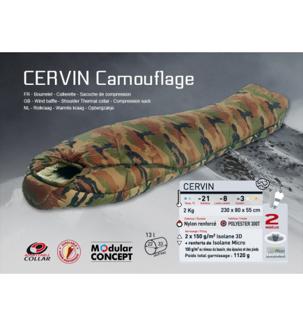 Sac de couchage Cervin camouflage WILSA