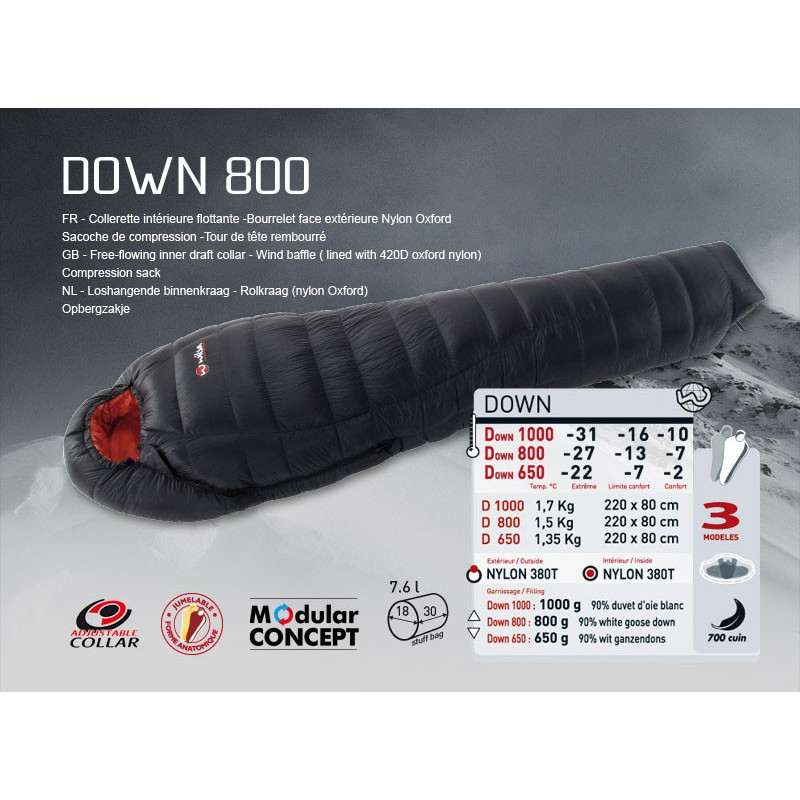 Wilsa - Duvet Down 650 - Extrem kalter Schlafsack - Inuka