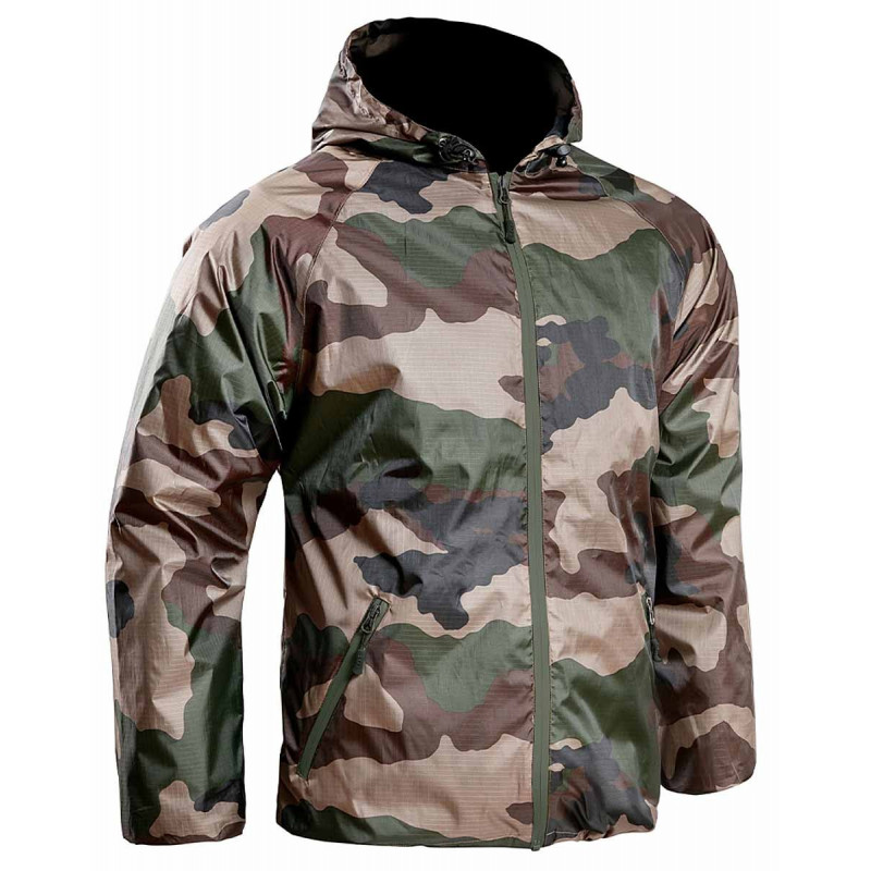 Veste de pluie ultra légère camo