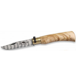 Old Bear Olive Damastmesser