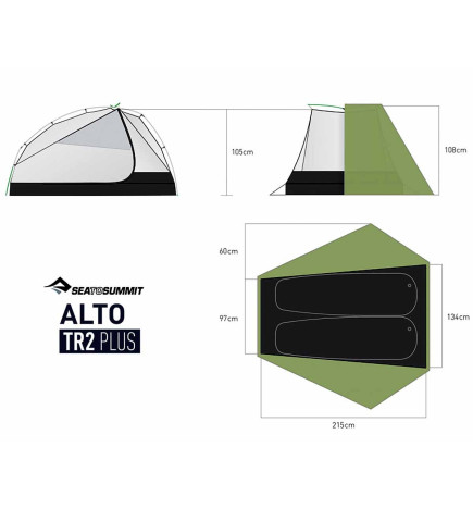 Tente Alto TR2 Plus plan Sea To Summit