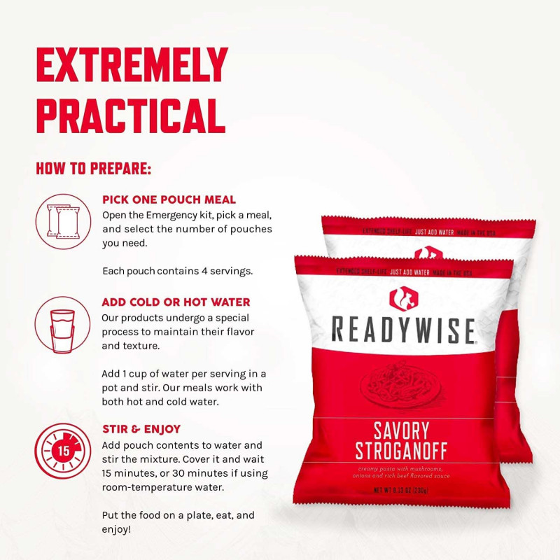 Emergency food stock kit 25 years - Survival and emergency food - Inuka