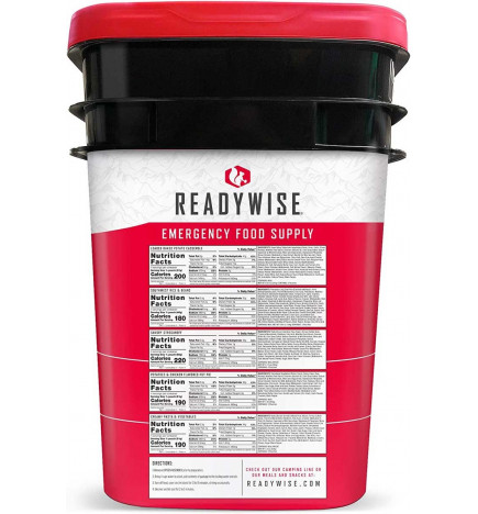 Kit de 120 rations de survie 25 ans container