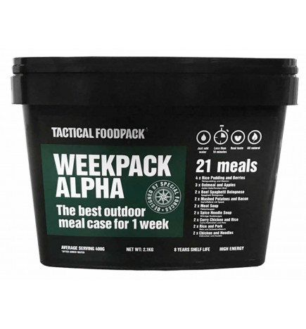 Pack semaine Alpha 21 repas Tactical Food