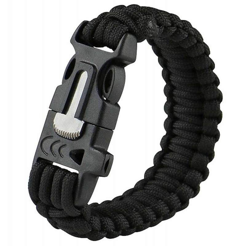 Bracelet sifflet allume-feu de survie