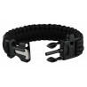 Bracelet sifflet allume-feu de survie ouvert