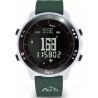 Montre Altimètre boussole Air'n Theia Absolute White bracelet vert