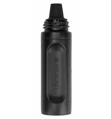 Peak Series COL2 Lifestraw Wasserfilter strohgrau auf Flasche