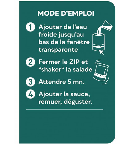 Salade d'algues Bio à la japonaise pour nomades notice