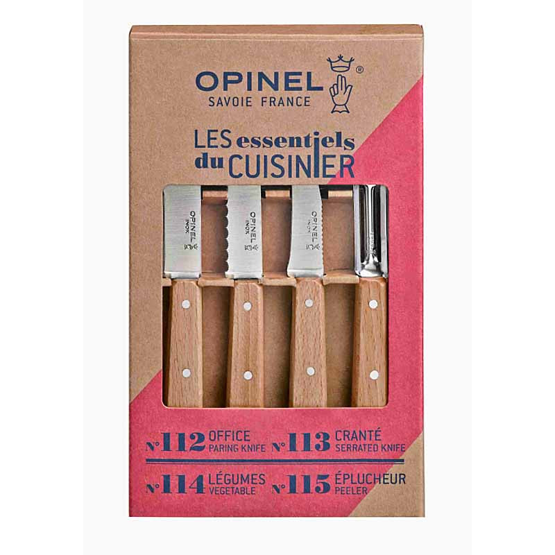 Coffret Opinel, Les essentiels du cuisinier naturel.