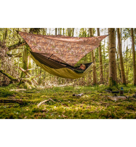 Hamac Moskito-Traveller Quilted sur inuka.com ambiance avec tarp