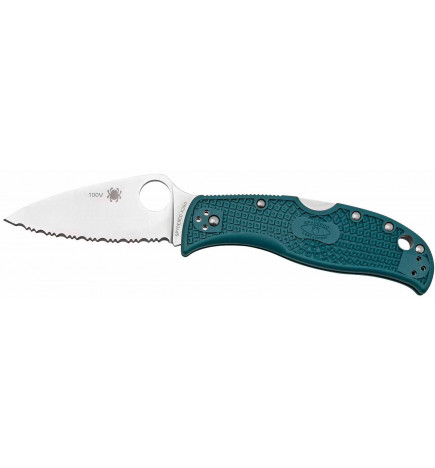 Cuchillo Spyderco Leaf Jumper con dientes