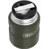 Porte aliments isotherme Thermos King 0.47L Vert ouvert dessus