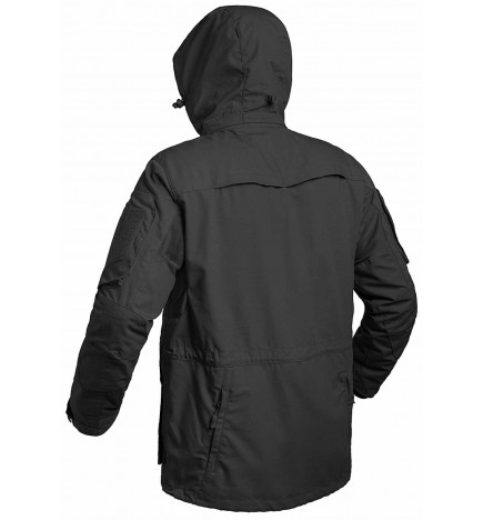 Tragen Sie den Outdoor-Parka Fighter noir profil de dos