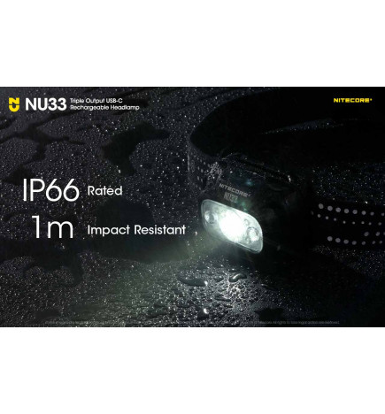 Nitecore NU33 700L waterproof and solid headlamp