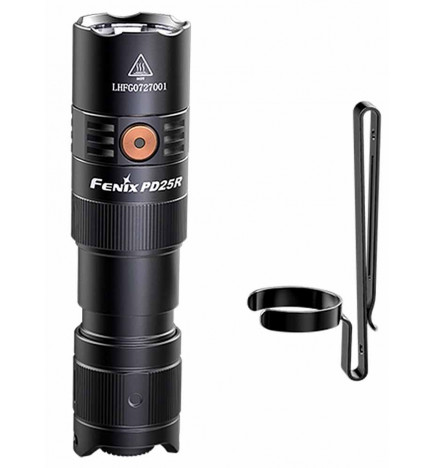 Lampe torche 800 lumens LED PD25R Fenix debout