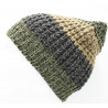 Green adult winter hat worn