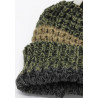 Gorro de invierno verde para adulto con puño