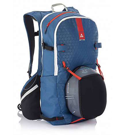 ARVA Tour 25 blauer Rucksack mit Helm