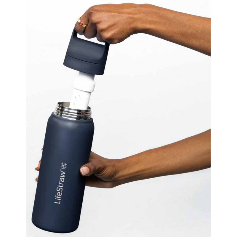 LifeStraw PEAK Squeeze, PEAKSQ1L-GR, filtre à eau avec bouteille 1.0 L | Achetez à prix
