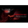 Nitecore NU31 550LM Stirnlampe rot bei Nacht