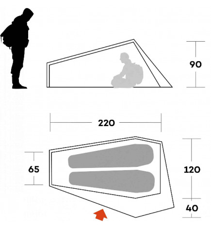 Ferrino Piuma 2-layer ultra-light tent 8014044012969