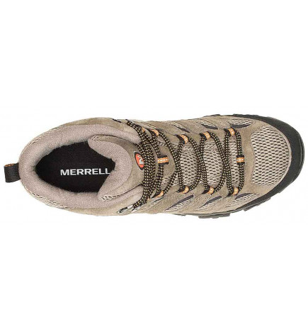 Vista superior del zapato Merrel MOAB 3 Mid GTX Pecan