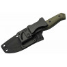 Cuchillo Bushcraft Drop Boker Magnum con funda trasera