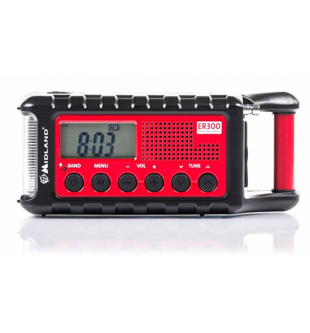 ER300 ラジオ 緊急 AM/FM ミッドランド フェイス