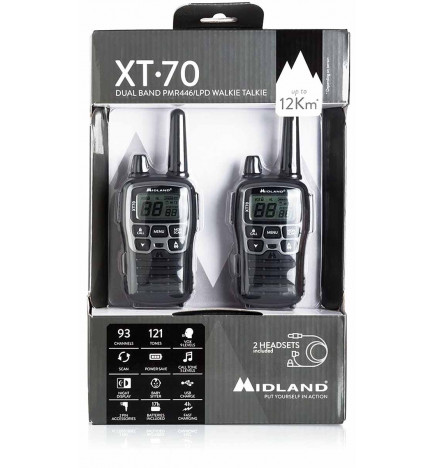 Talkie-walkie XT70 Midland blister