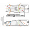 Plan of the 2-person tent Gargia 2 Tatonka 4013236334722