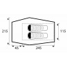 Tente ultra-légère Fly DSL Trimm plan de la tente 8595225555630
