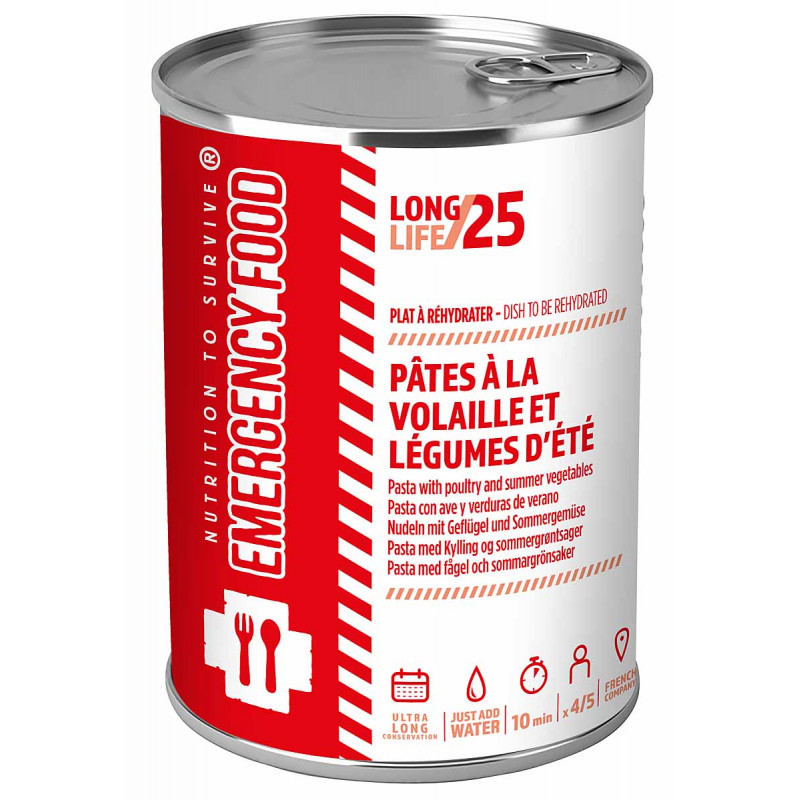 Stock alimentaire pâtes volaille