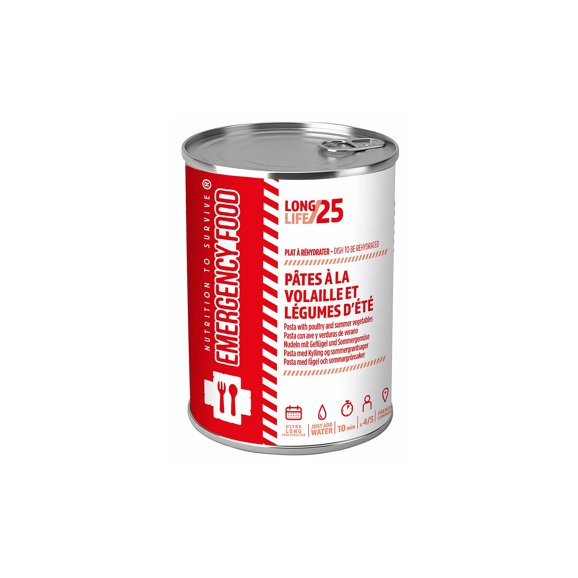 Stock alimentaire pâtes volaille