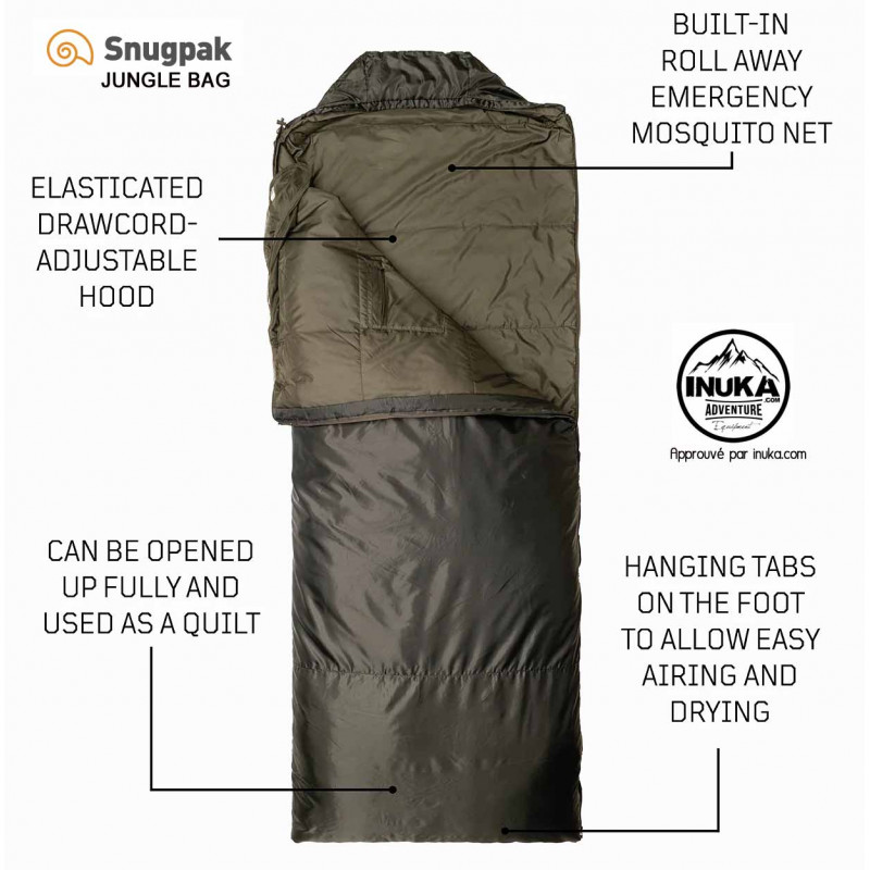 Jungle Bag olive sleeping bag Snugpak - Bushcraft bivouac