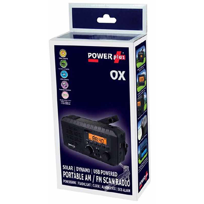 Radio De Survie AM/FM Rechargeable - Alimentation Solaire, Manivelle Et USB - Lecteur MP3, Lampe, Power Bank 2000mAh - Pour Randonnée, Camping, Urgence - 2