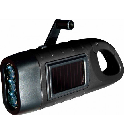 Lampe de secours solaire et dynamo PowerPlus 8717853702310 manivelle