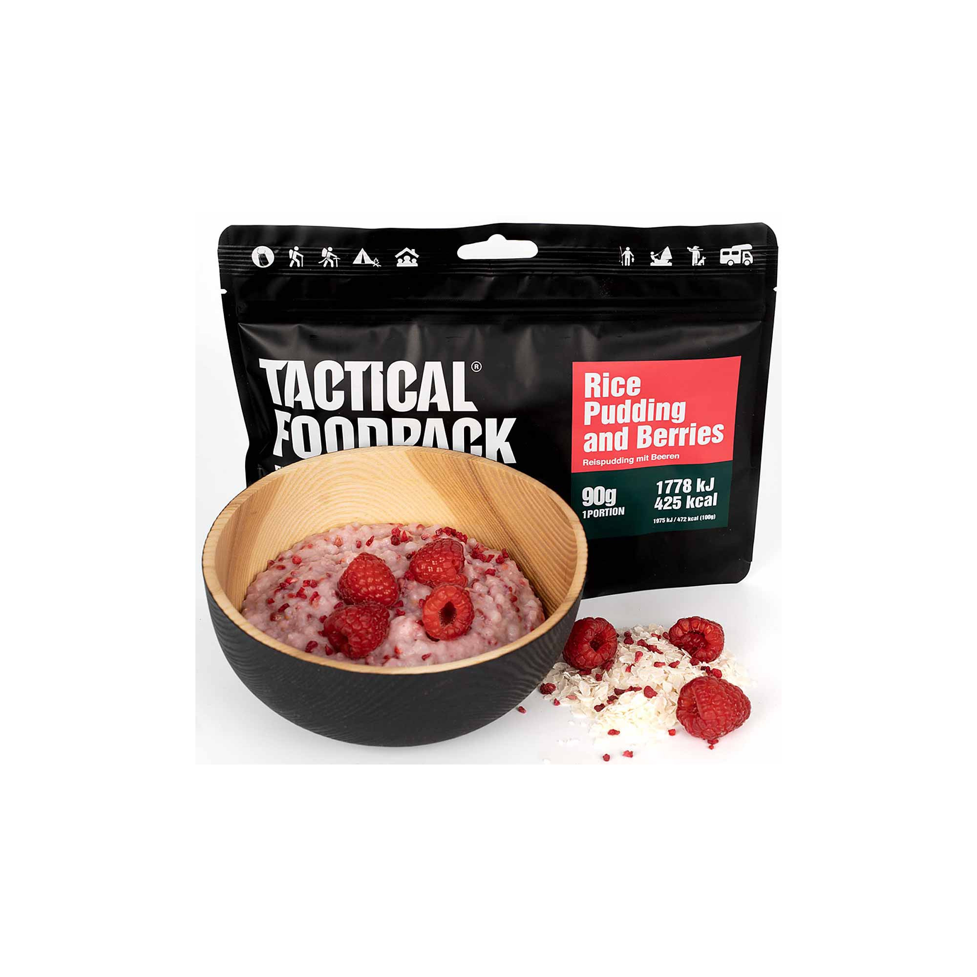 Riz au lait et baies lyophilisés Tactical foodpack 4744698010175
