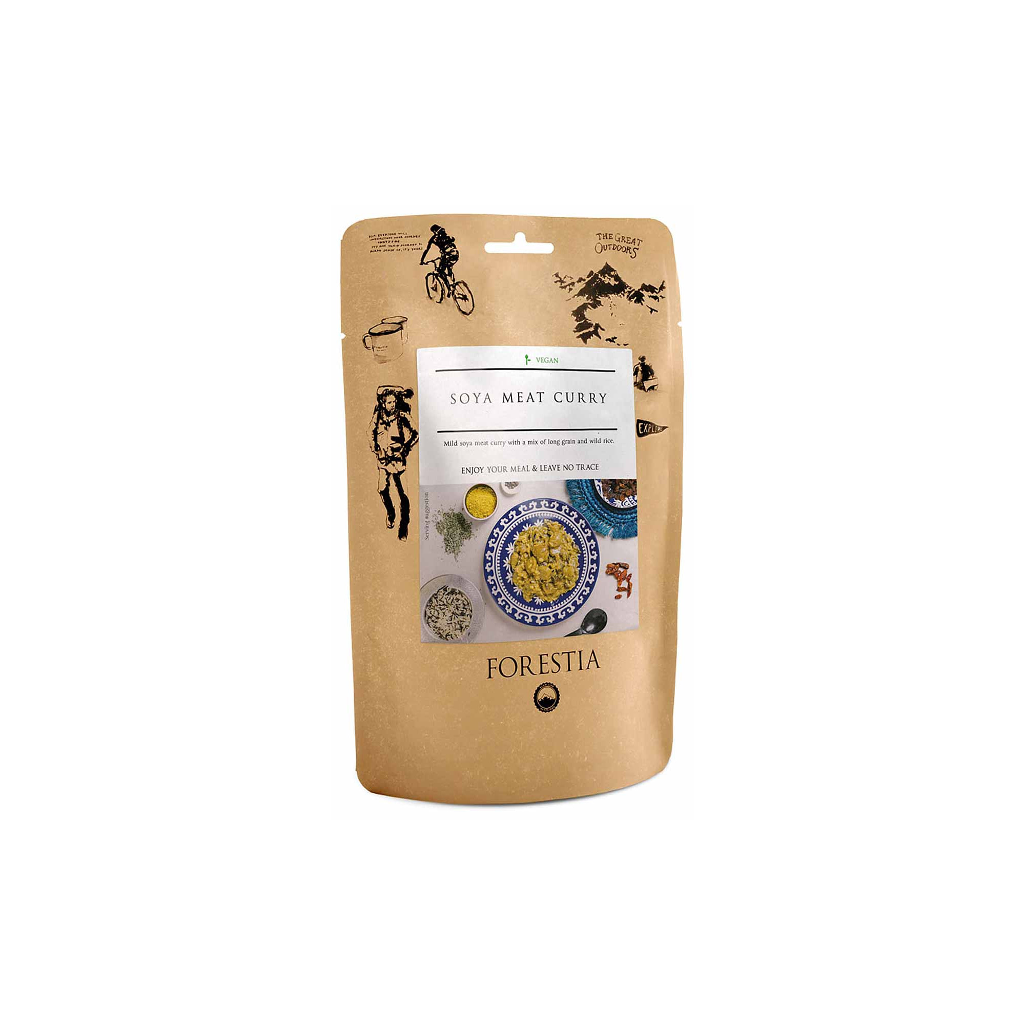 Curry de soja et riz auto-chauffant Forestia