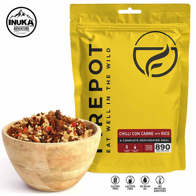 Chili con Carne e arroz liofilizado Firepot 5060517720227