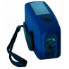 Radio d'urgence solaire dynamo 5 en 1 de profil