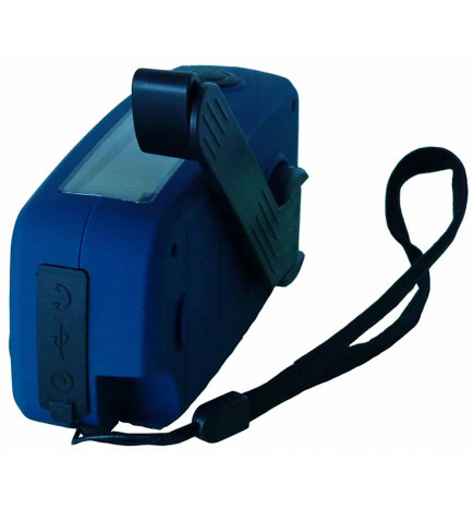 Radio d'urgence solaire dynamo 5 en 1 dos