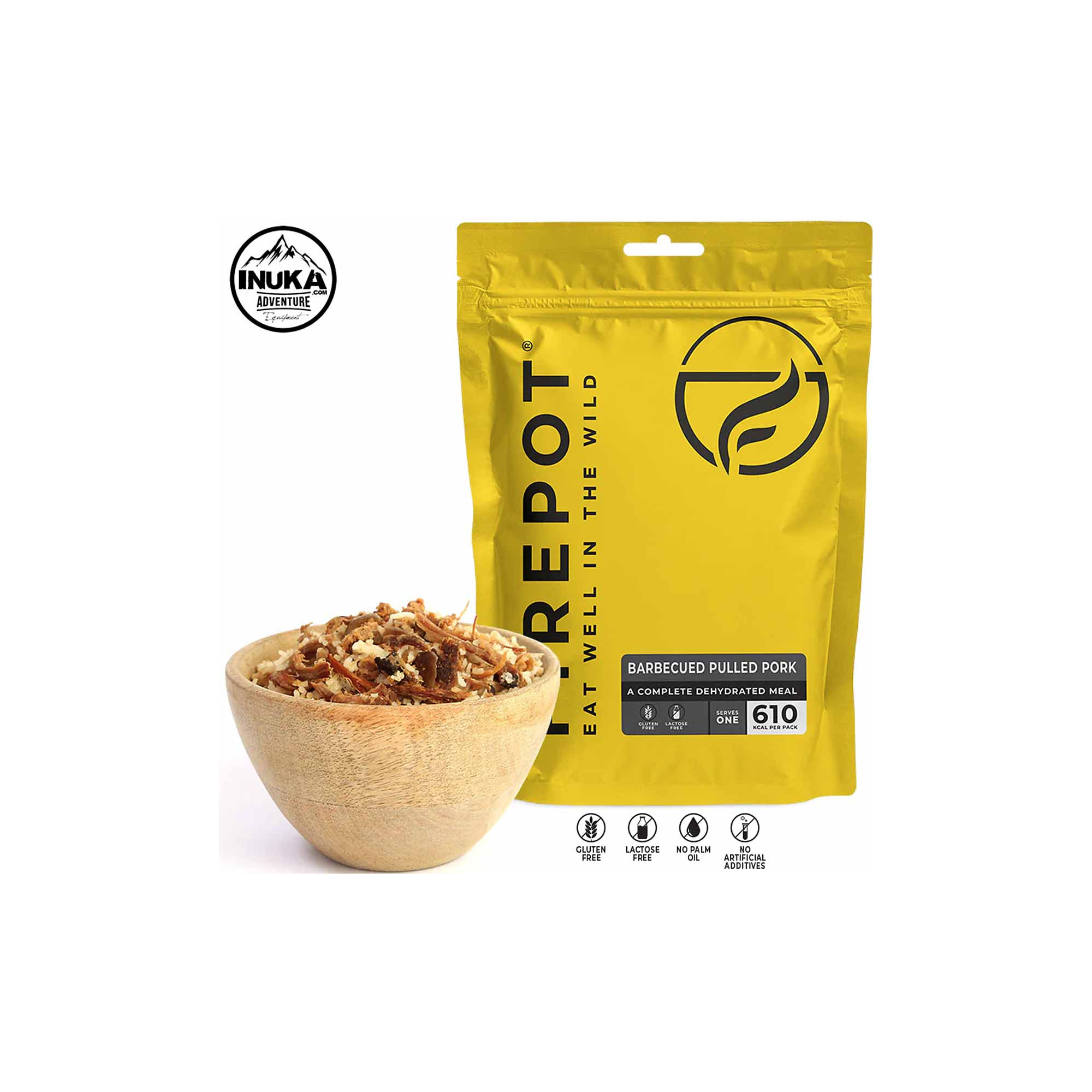 Repas déshydraté de Porc effiloché sauce BBQ Firepot 5060517783648