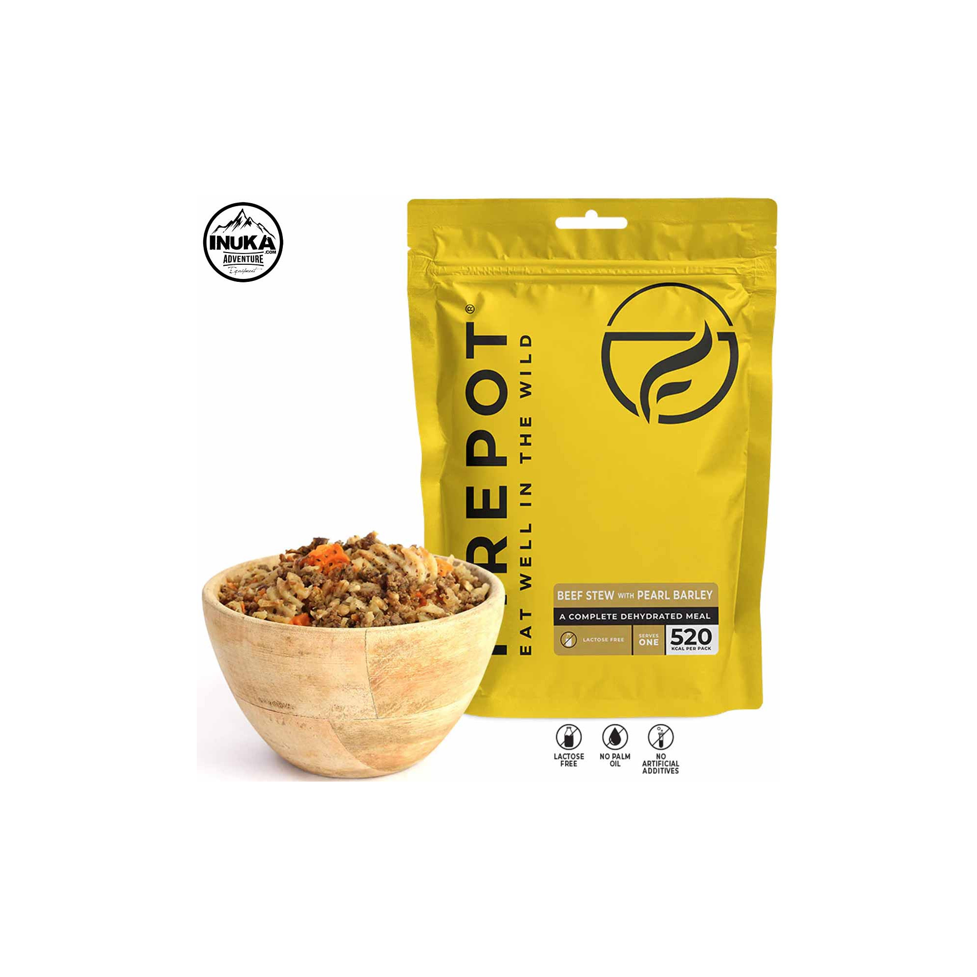 Beef and dehydrated barley stew Firepot 5060517780524