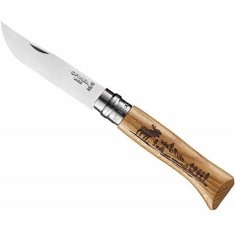 Opinel Nr. 8 Animalia Elch 3123840026270