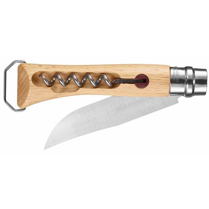 Couteau Opinel tire-bouchon avec décapsuleur 3123840014109