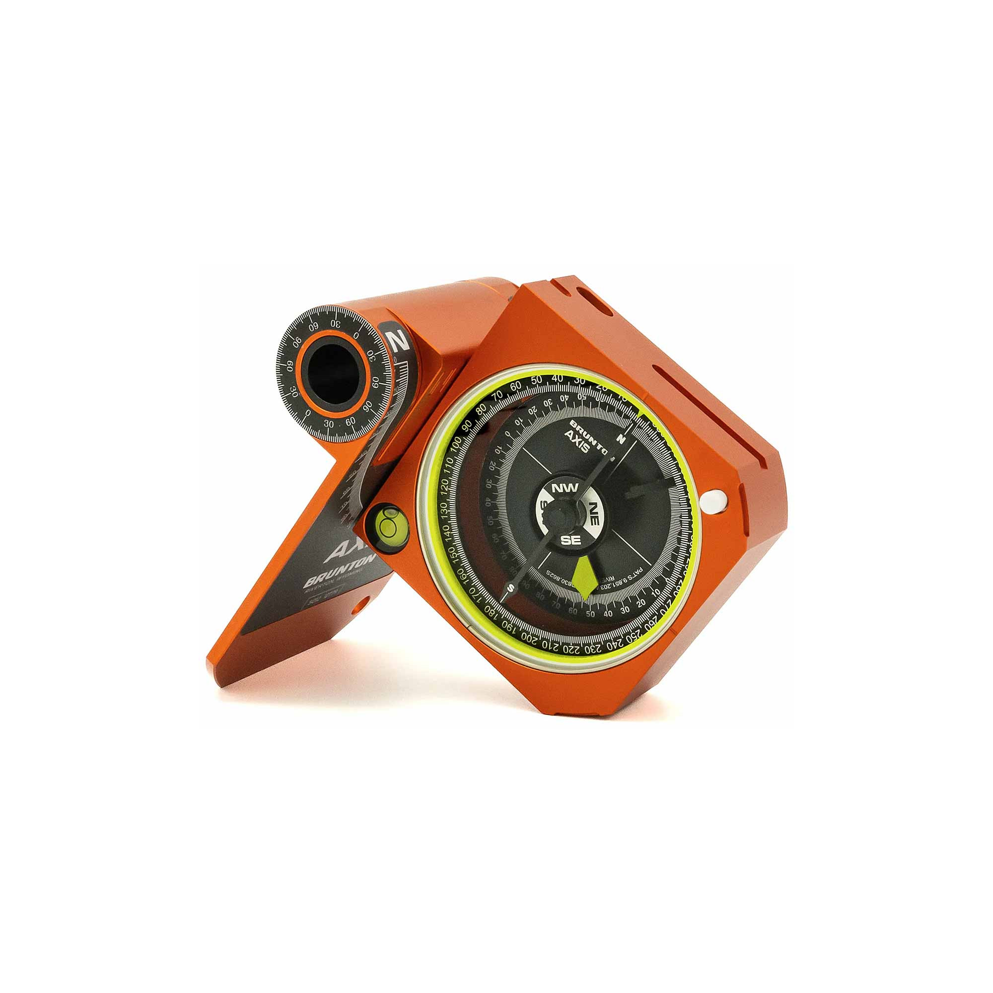 Brújula naranja Brunton Axis Transit 0080078921766